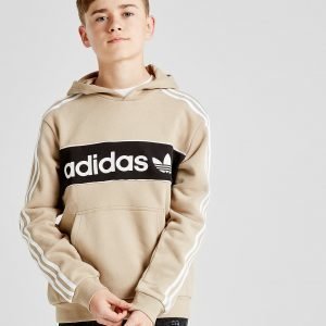 Adidas Originals Linear Fleece Overhead Hoodie Beige