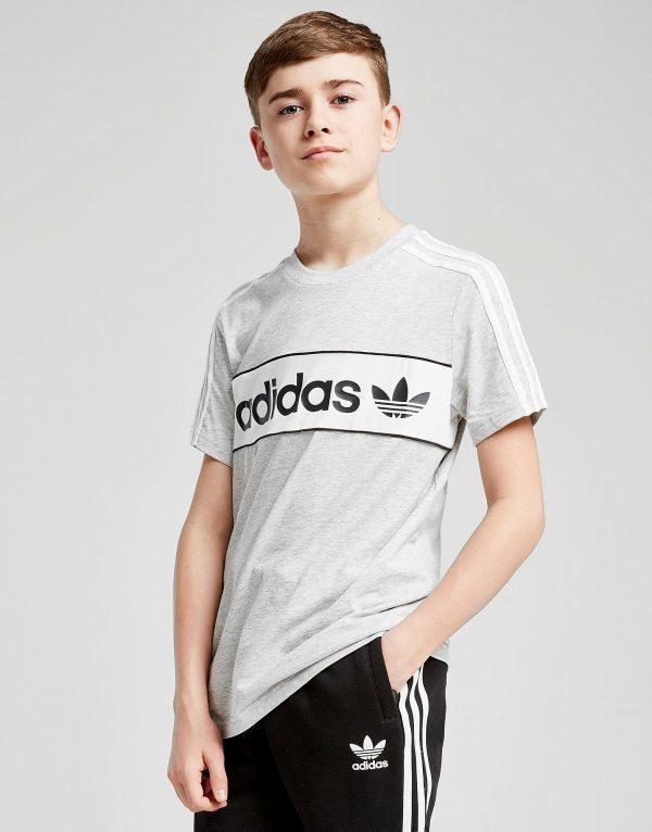 Adidas Originals Linear Logo T-Shirt Harmaa