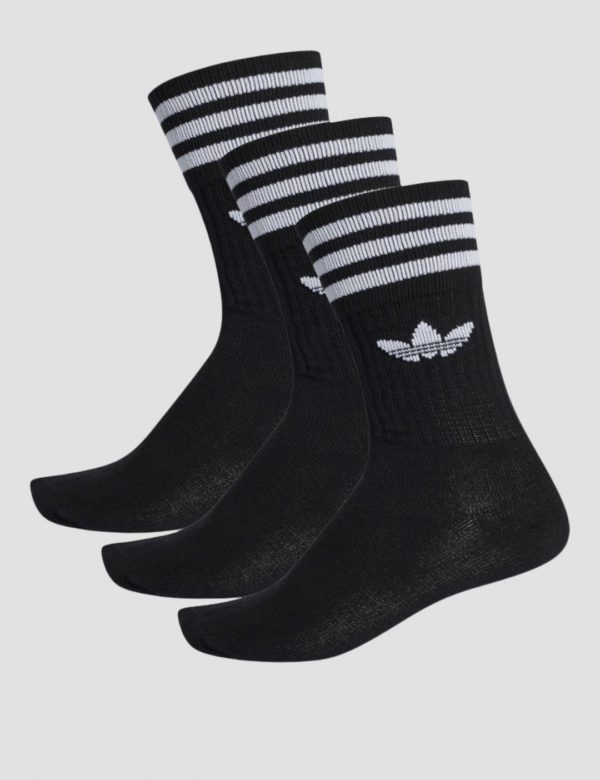 Adidas Originals Mid Cut Crew Sock Sukat Musta