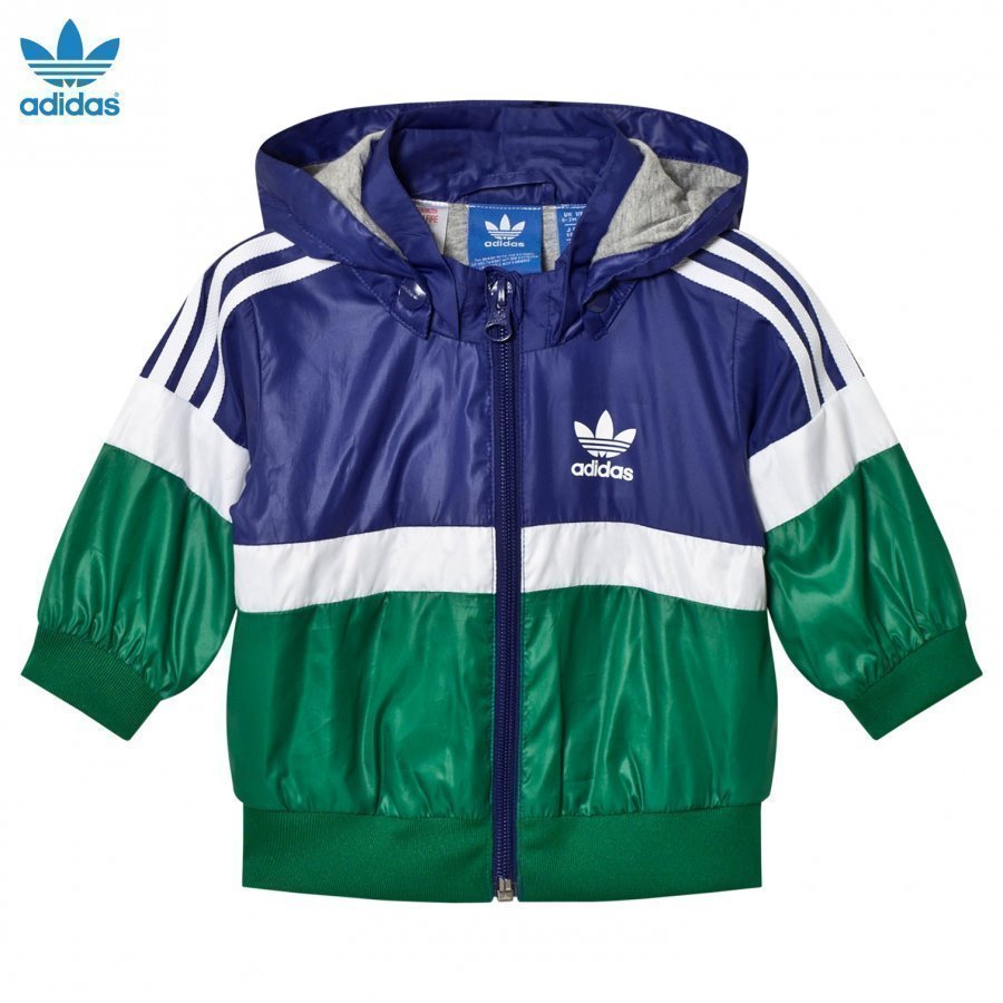 Adidas Originals Navy Infants Logo Windbreaker Tuulitakki