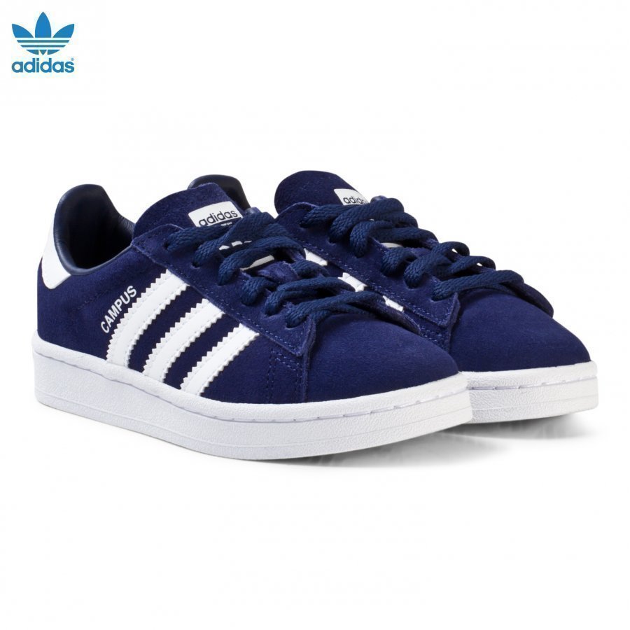 Adidas Originals Navy Kids Campus Trainers Lenkkarit