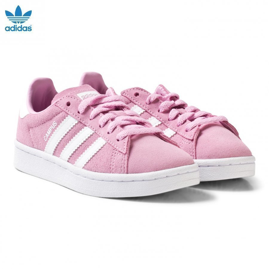 Adidas Originals Pink Kids Campus Trainers Lenkkarit