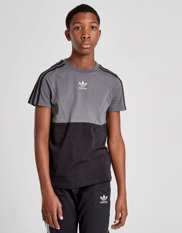 Adidas Originals Speed Colour Block T-Shirt Musta