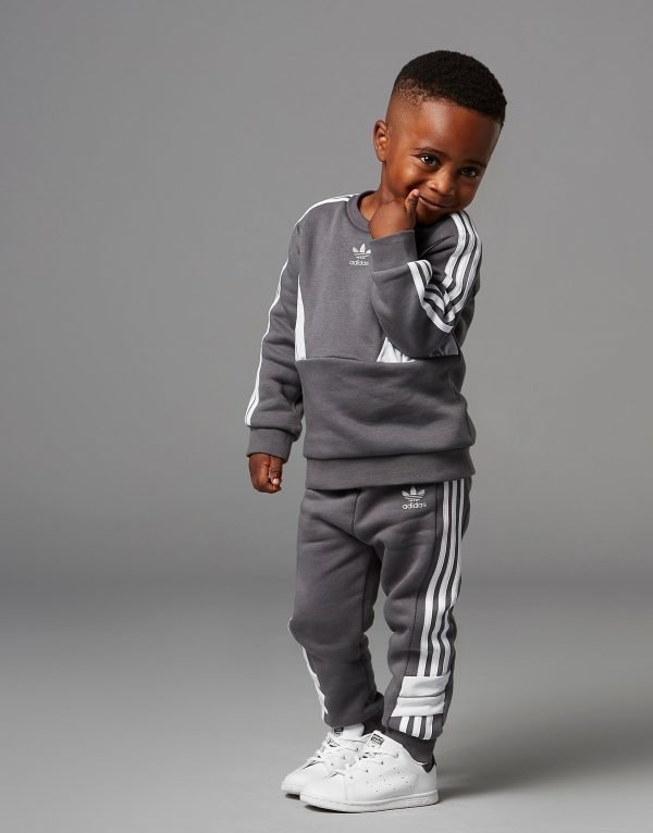 Adidas Originals Speed Crew Tracksuit Infant Harmaa