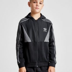 Adidas Originals Speed Fleece Mixed Fabric Hoodie Musta