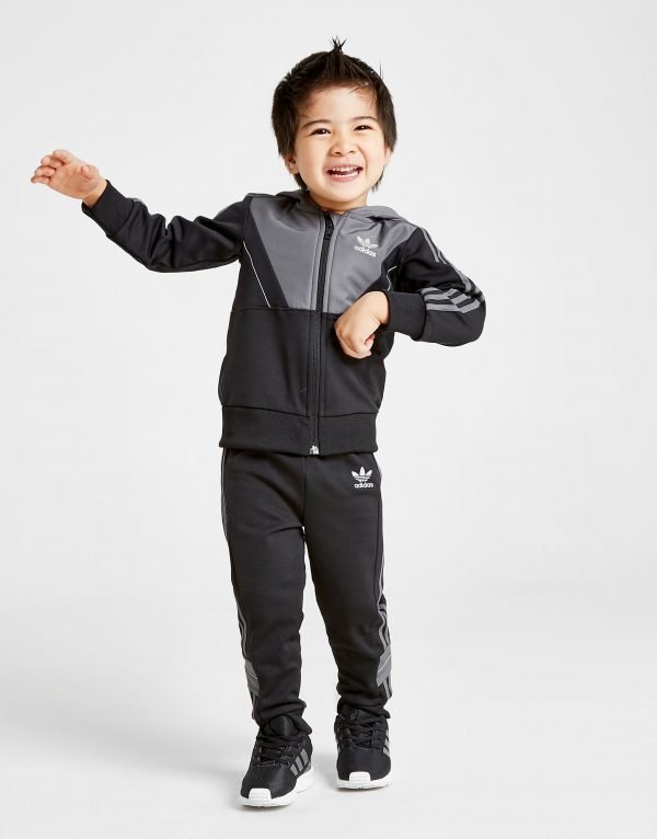 Adidas Originals Speed Full Zip Crew Tracksuit Infant Musta