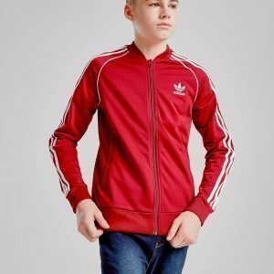 Adidas Originals Superstar Track Top Burgundy / White