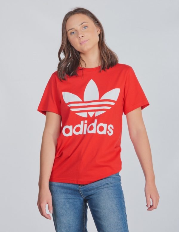 Adidas Originals Trefoil Tee T-Paita Punainen