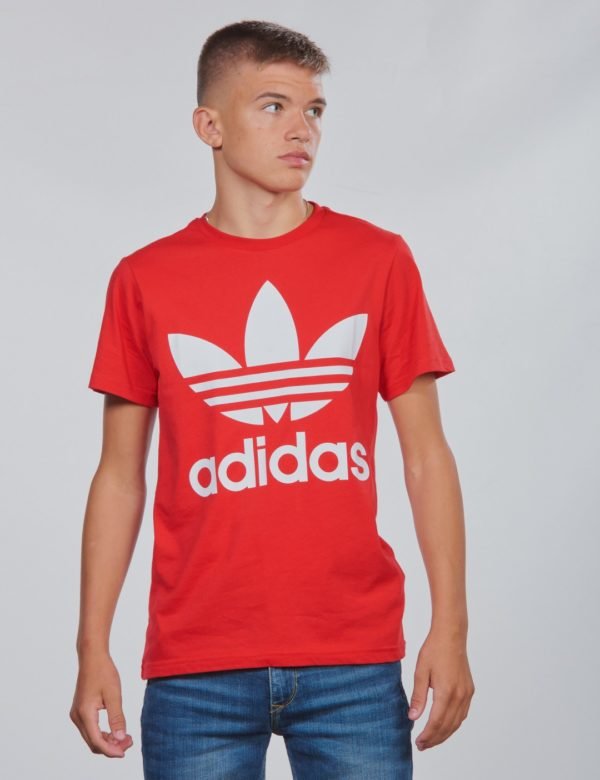 Adidas Originals Trefoil Tee T-Paita Punainen