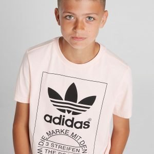 Adidas Originals Trefoil Tongue Label T-Paita Vaaleanpunainen