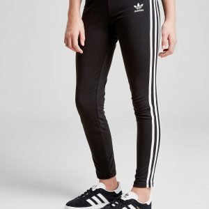 Adidas Originals Tyttöjen Trefoil 3-Stripes Leggingsit Musta