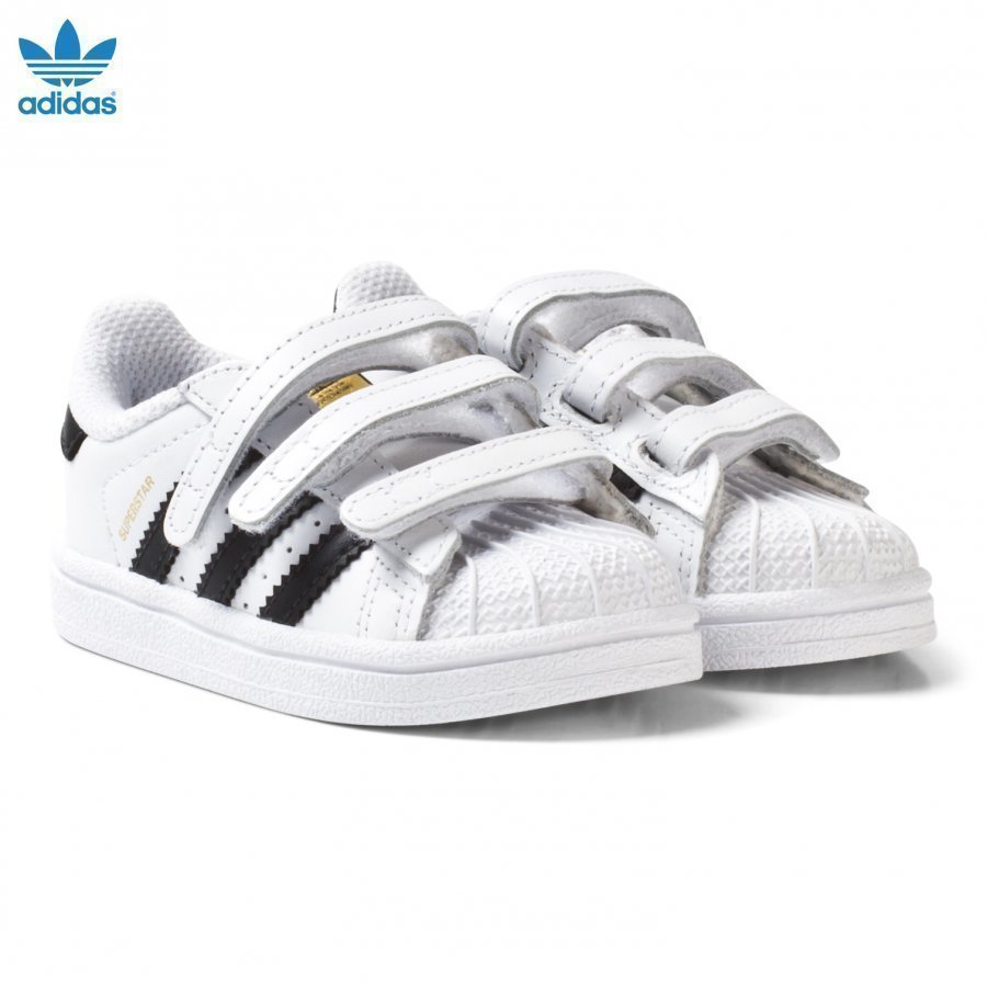 Adidas Originals White And Black Superstar Infant Trainers Lenkkarit