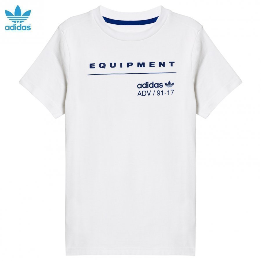 Adidas Originals White Equipement T-Shirt T-Paita