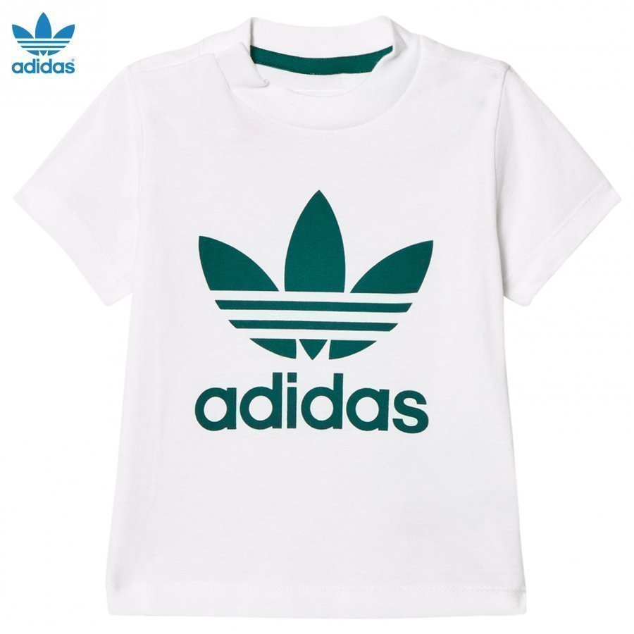 Adidas Originals White Infants Logo Tee T-Paita