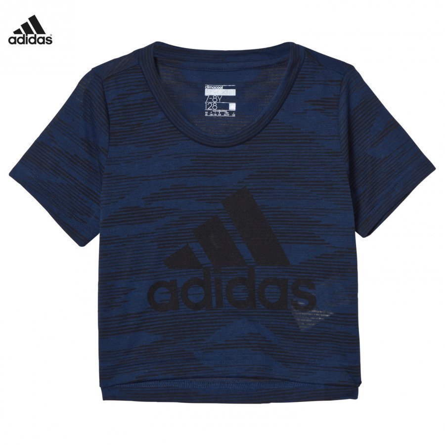 Adidas Performance Blue Aeroknit Branded Tee T-Paita