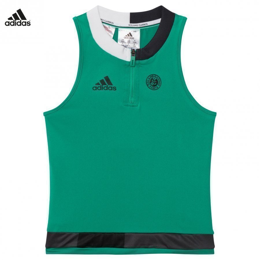 Adidas Performance Green Roland Garros Tennis Top Liivi