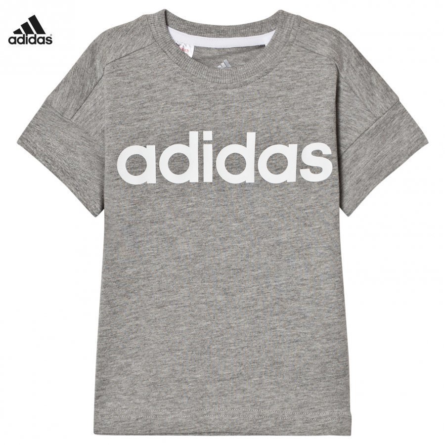 Adidas Performance Grey Branded Tee T-Paita