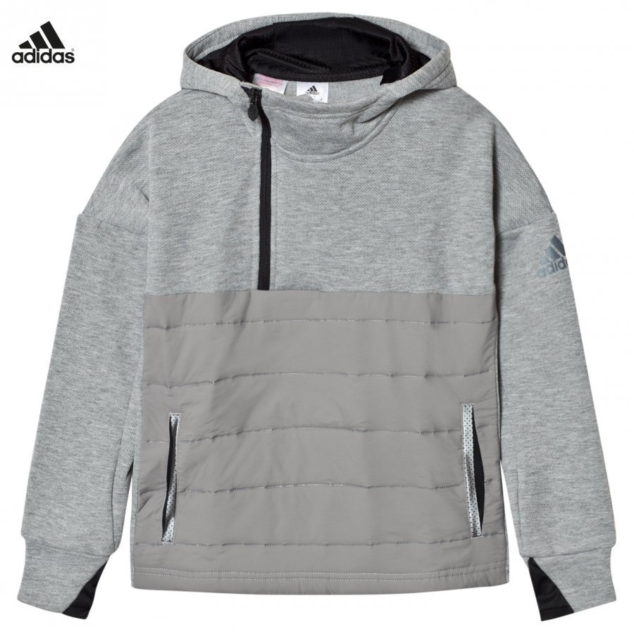 Adidas Performance Messi Zip Hoodie Grey Huppari