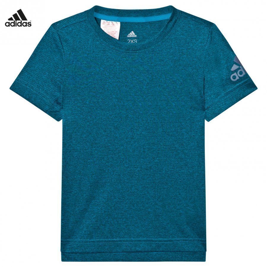 Adidas Performance Teal Heather Performance Training Tee T-Paita