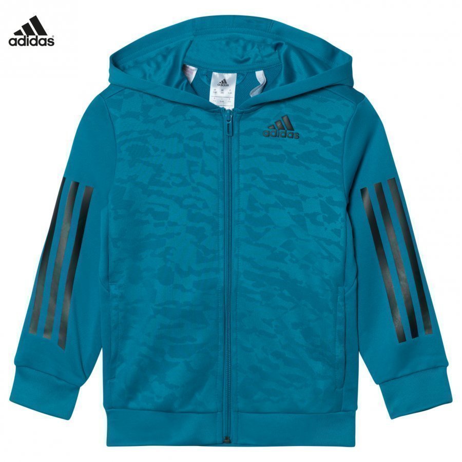 Adidas Performance Teal Training Full Zip Hoodie Huppari