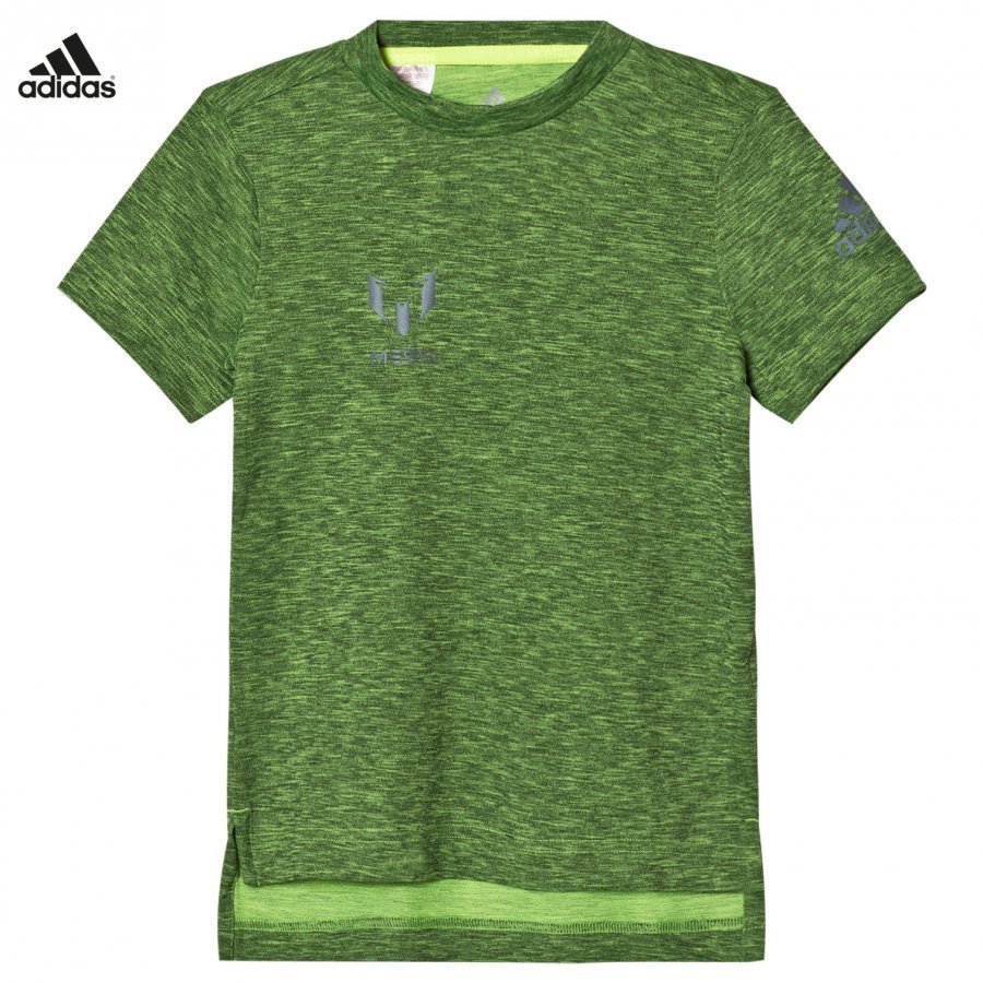 Adidas Performance Yellow Messi Performance Tee T-Paita