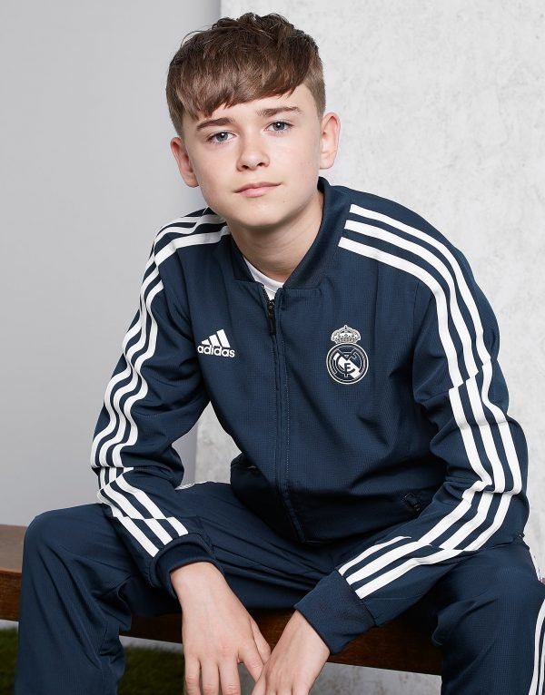 Adidas Real Madrid Presentation Jacket Sininen