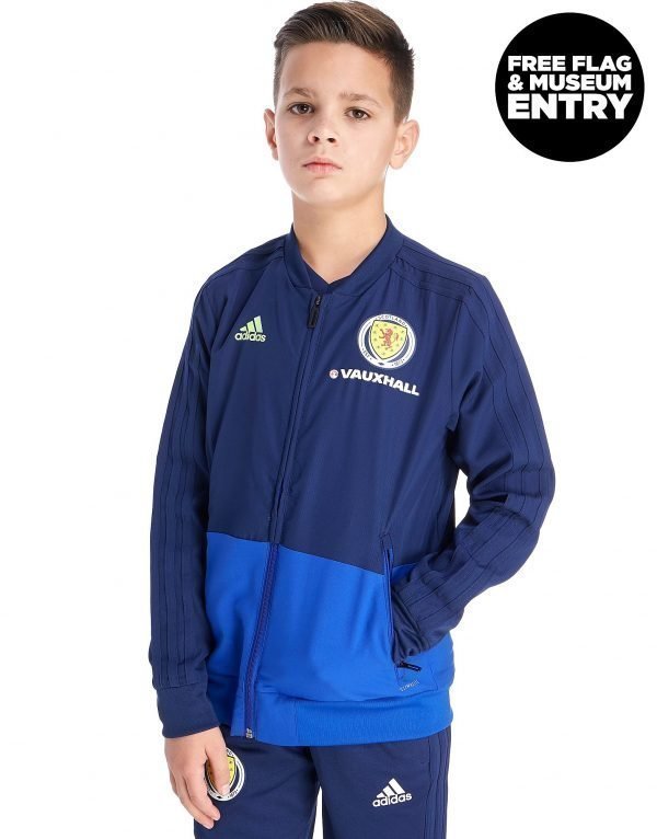 Adidas Scotland Fa 2018/19 Presentation Jacket Laivastonsininen