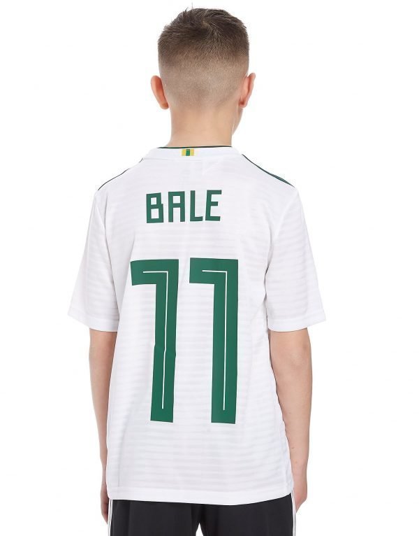 Adidas Wales 2018 Away Bale #11 Shirt Valkoinen