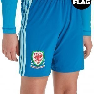 Adidas Wales 2018/19 Home Goalkeeper Shorts Sininen