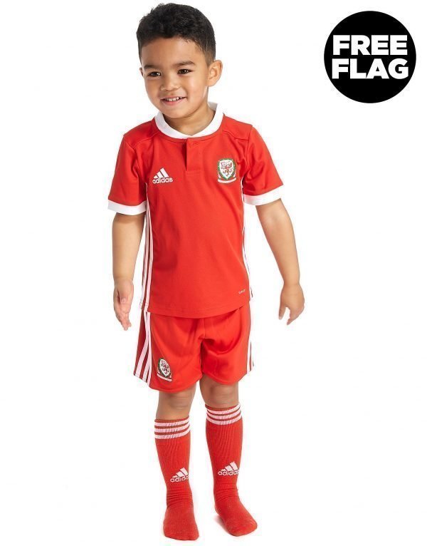 Adidas Wales 2018/19 Home Kit Punainen