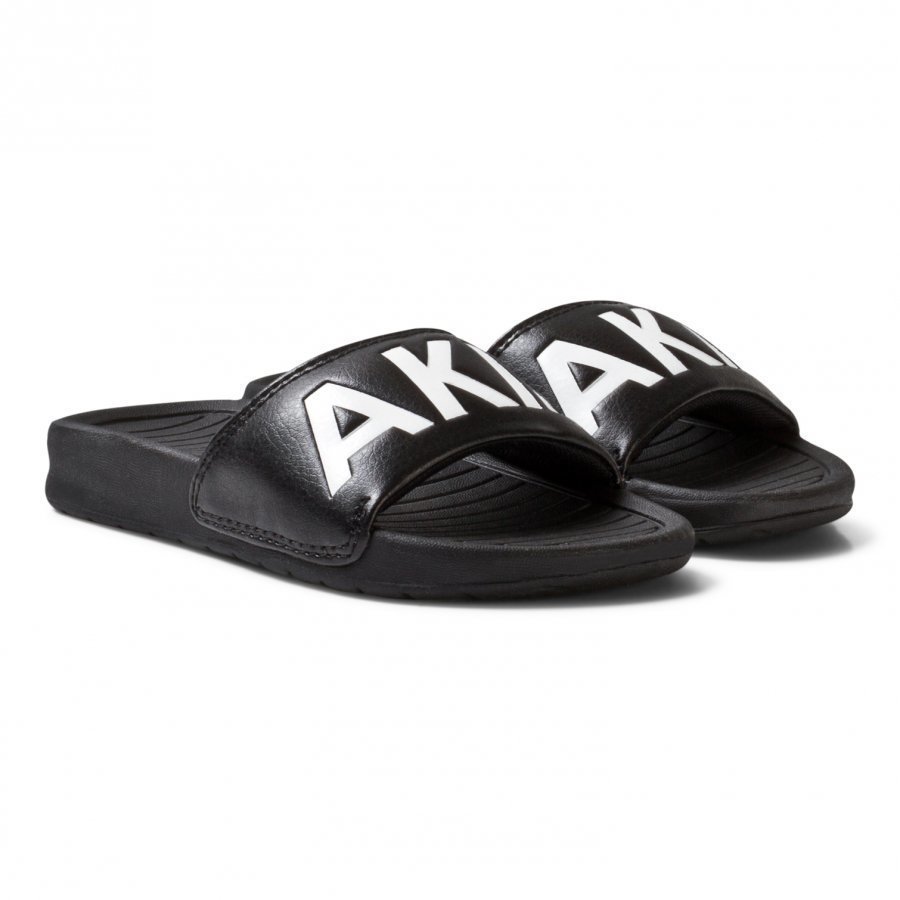 Akid Black Classic Aston Sliders Slip On Sandaalit