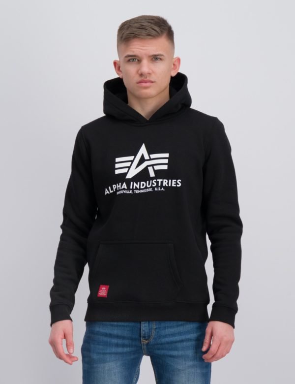 Alpha Industries Basic Hoody Neule Musta