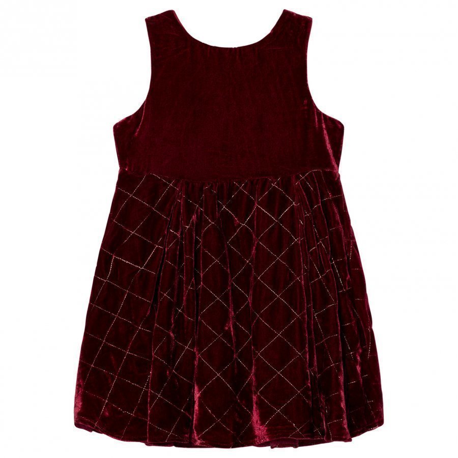 Andy & Evan Red Maroon Quilted Sleeveless Dress Juhlamekko