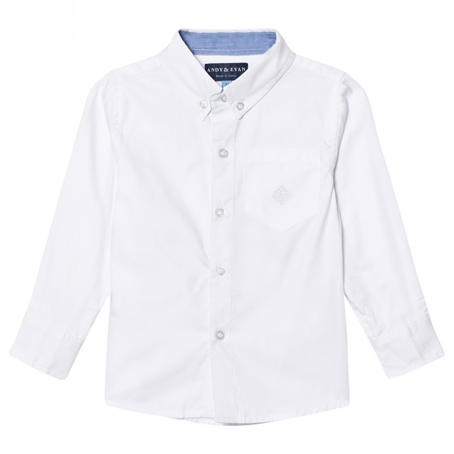 Andy & Evan White Oxford Button Down Shirt Kauluspaita