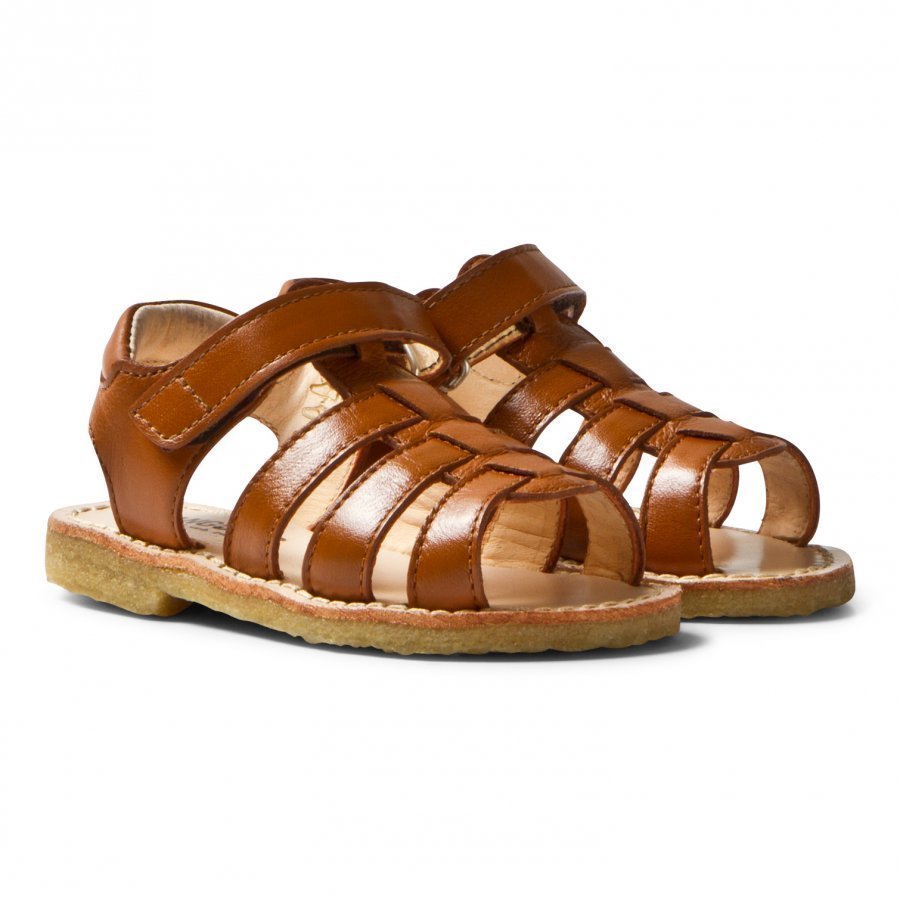 Angulus Tan Open Toe Sandals Remmisandaalit