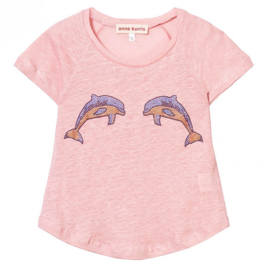 Anne Kurris Pink Dolphin Stud Tee T-Paita