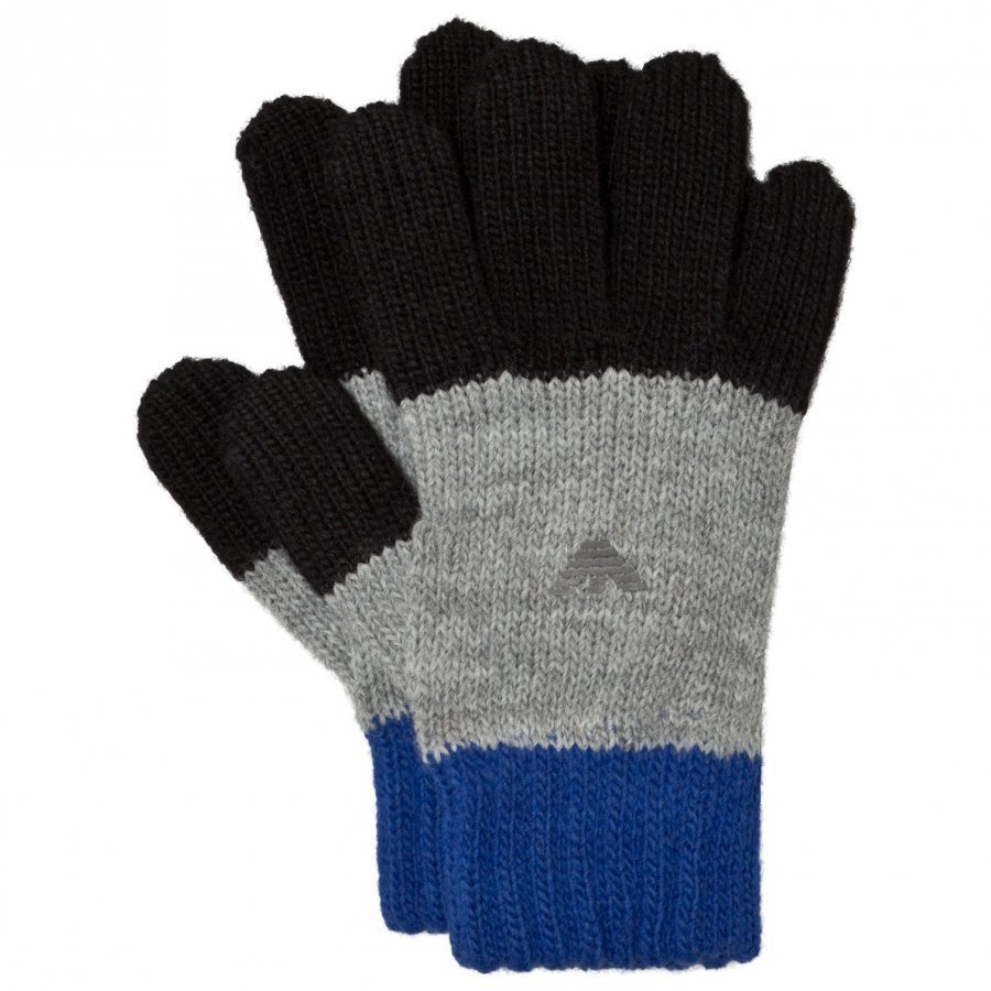 Armani Junior Blue And Grey Logo Gloves Fleece Hanskat