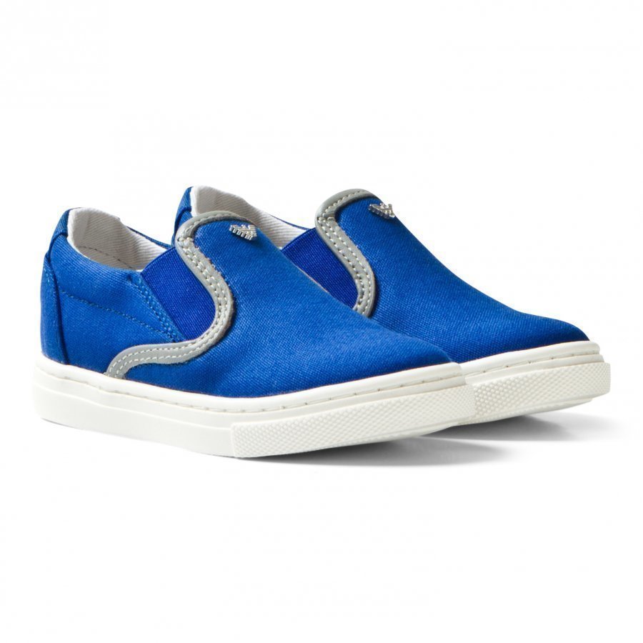 Armani Junior Blue Branded Slip On Shoes Lenkkarit