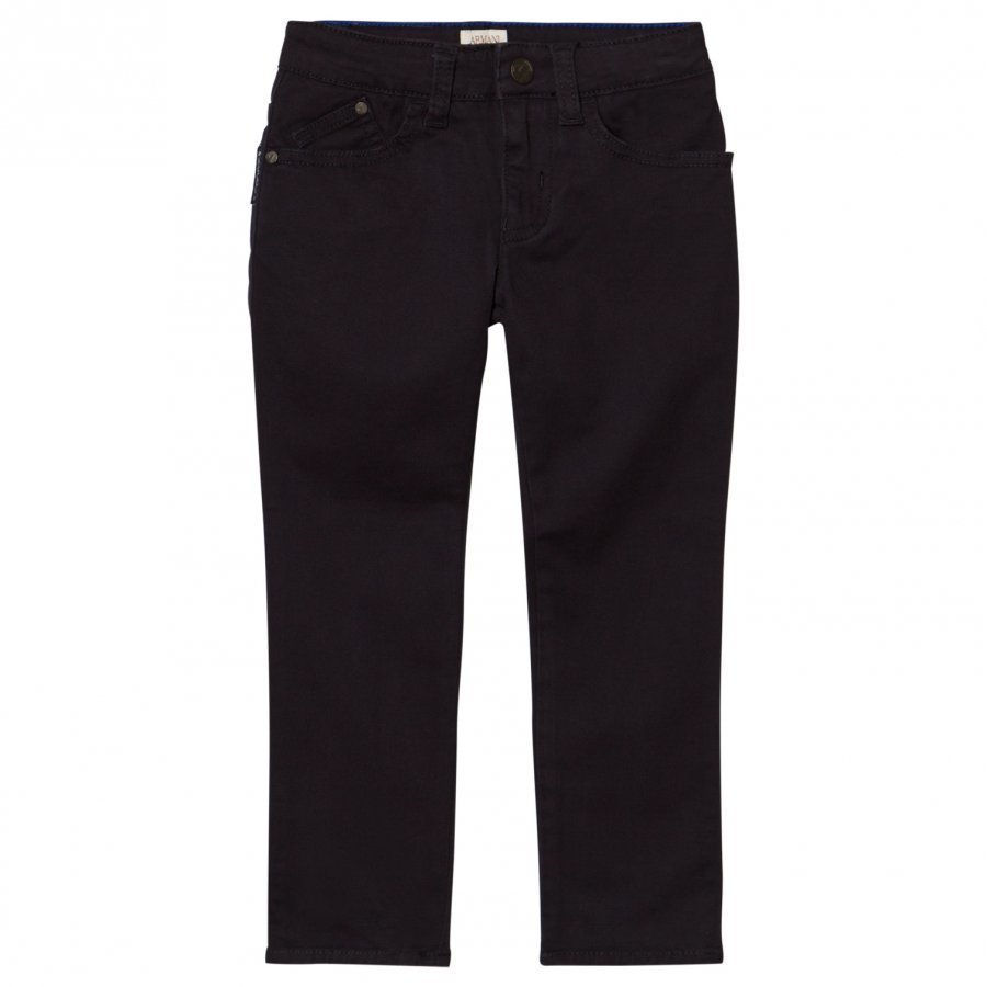 Armani Junior Blue Gabardine Chinos Housut