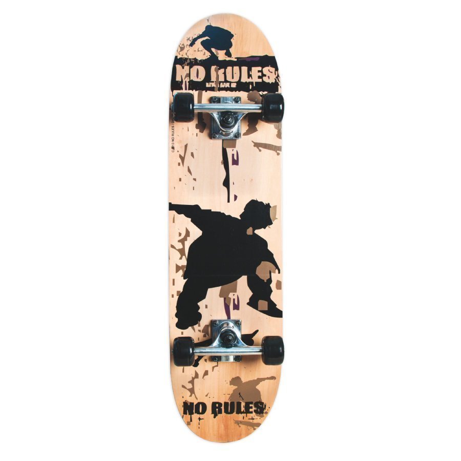 Authentic Sports Skateboard No Rules Abec 5 + Reppu