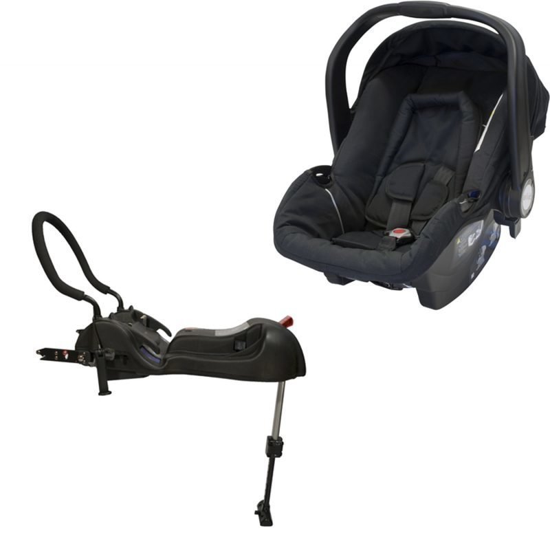 Axkid Turvakaukalo Babyfix Black 0-13 kg + Axkid Babyfix pohja