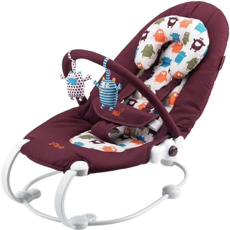 BabaBing Baby Bouncer Viininpunainen