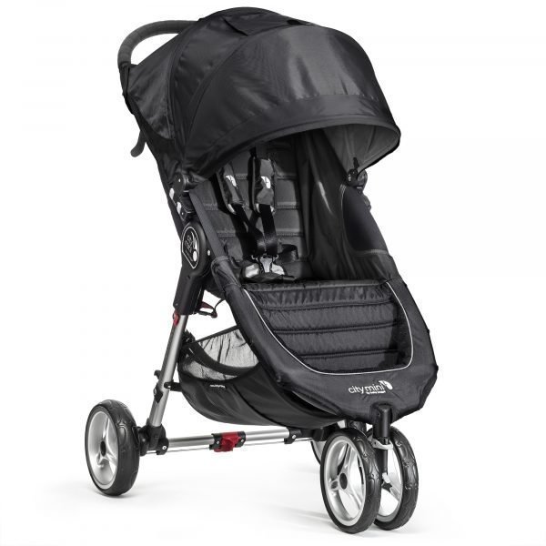 Baby Jogger City Mini 3 Rattaat Musta Harmaa