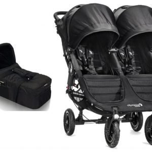 Baby Jogger Rattaat City Mini GT Double Black/Black + Vaunukoppa City Compact Small Paketti