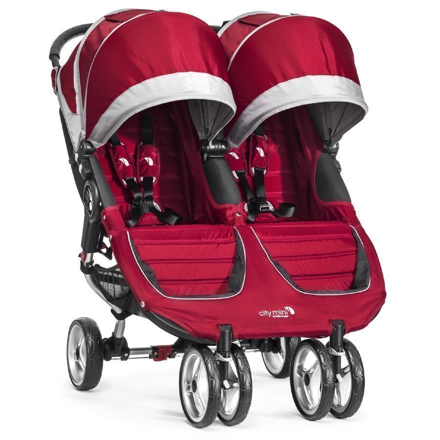 Baby Jogger Sisarusrattaat City Mini Double Crimson / Gray