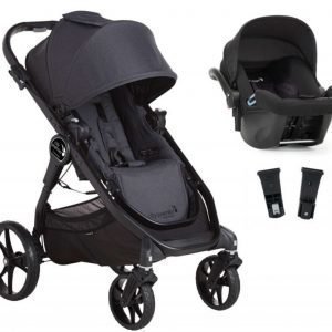 Baby Jogger Travelsystem City Premier Rattaat + City Go Turvakaukalo sis. Turvakaukalon adapteri Granite/Black