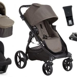 Baby Jogger yhdistelmävaunut City Premier + Turvakaukalo + Isofix-telakka Taupe