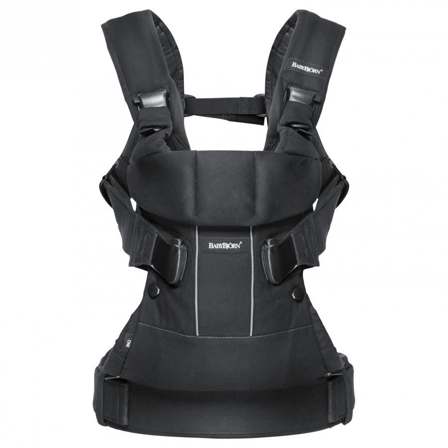 Babybjörn Baby Carrier One Black Cotton Mix Kantoreppu