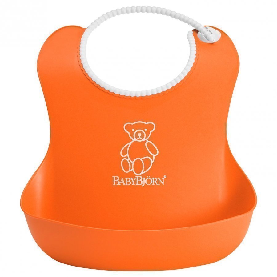 Babybjörn Soft Bib Orange Ruokalappu