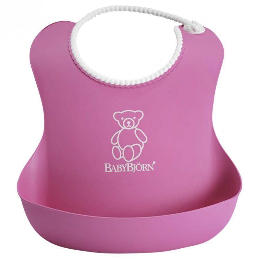 Babybjörn Soft Bib Pink Ruokalappu